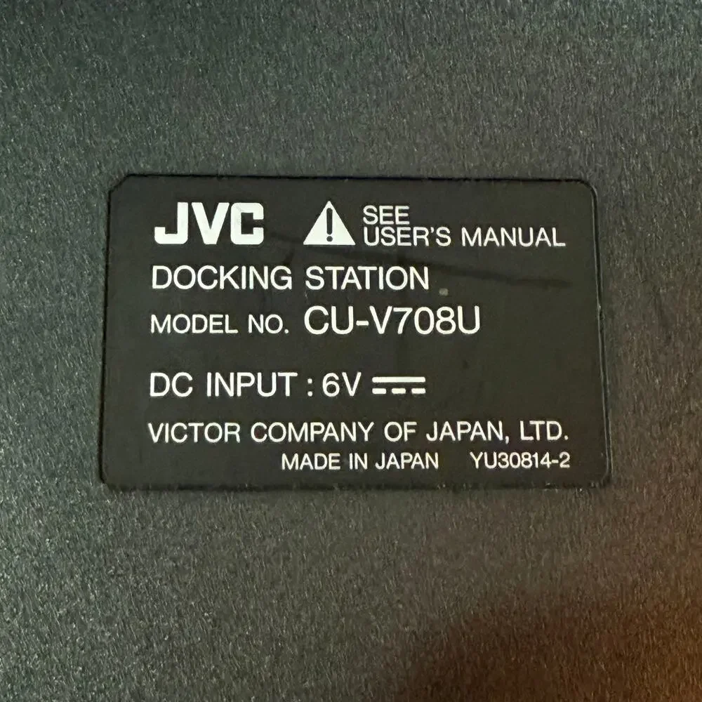 JVC CU-V078U MiniDV Docking Station DV Input Output Camcorder VCR Adapter‎ VTG